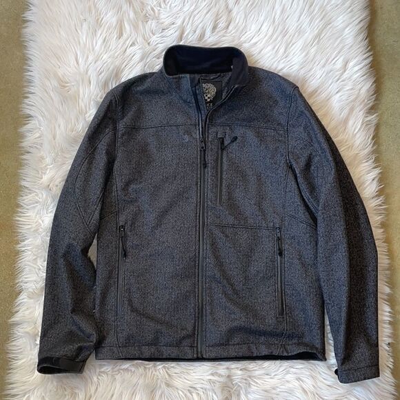 3/$20 Vince Camuto Men’s Soft Shell Lightweight Charcoal Gray Jacket (Small) - Picture 5 of 14